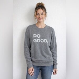 Cotopaxi Do Good Sweatshirt Women’s Gray Crewneck XS Ethical Graphic Pullover